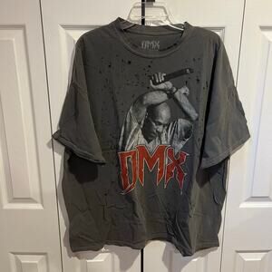 DMX Graphic Tee Gray Red 2XL
